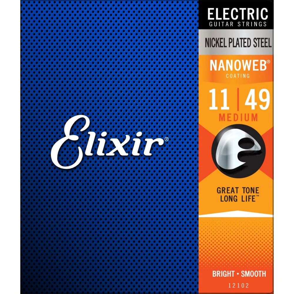 ELIXIR Nanoweb Nickel Wound 11-49 Electric Guitar Strings