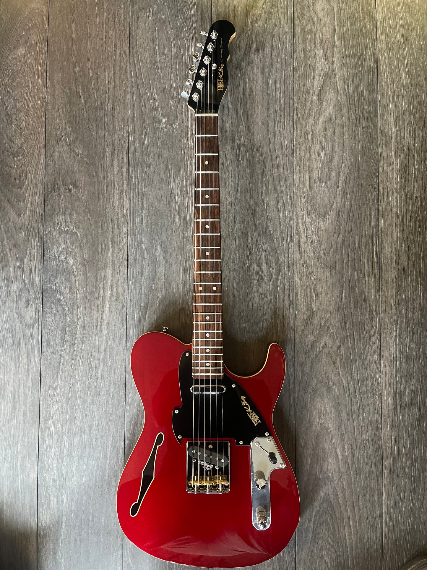 Fret-King Country Squire Stealth ~ Candy Apple Red
