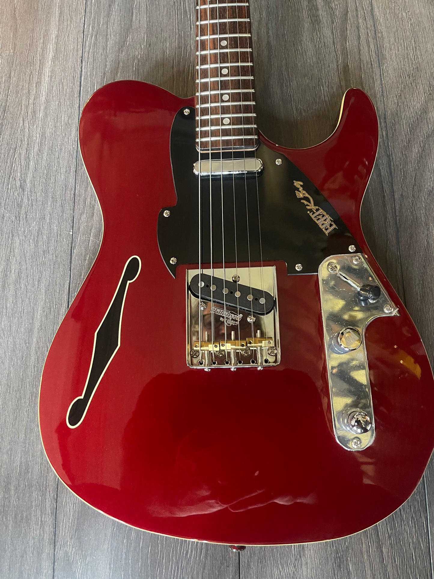 Fret-King Country Squire Stealth ~ Candy Apple Red