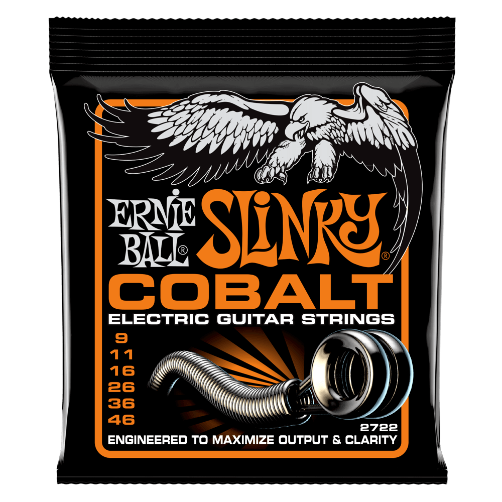 SLINKY COBALT ELECTRIC GUITAR STRINGS - 9-46 GUAGE