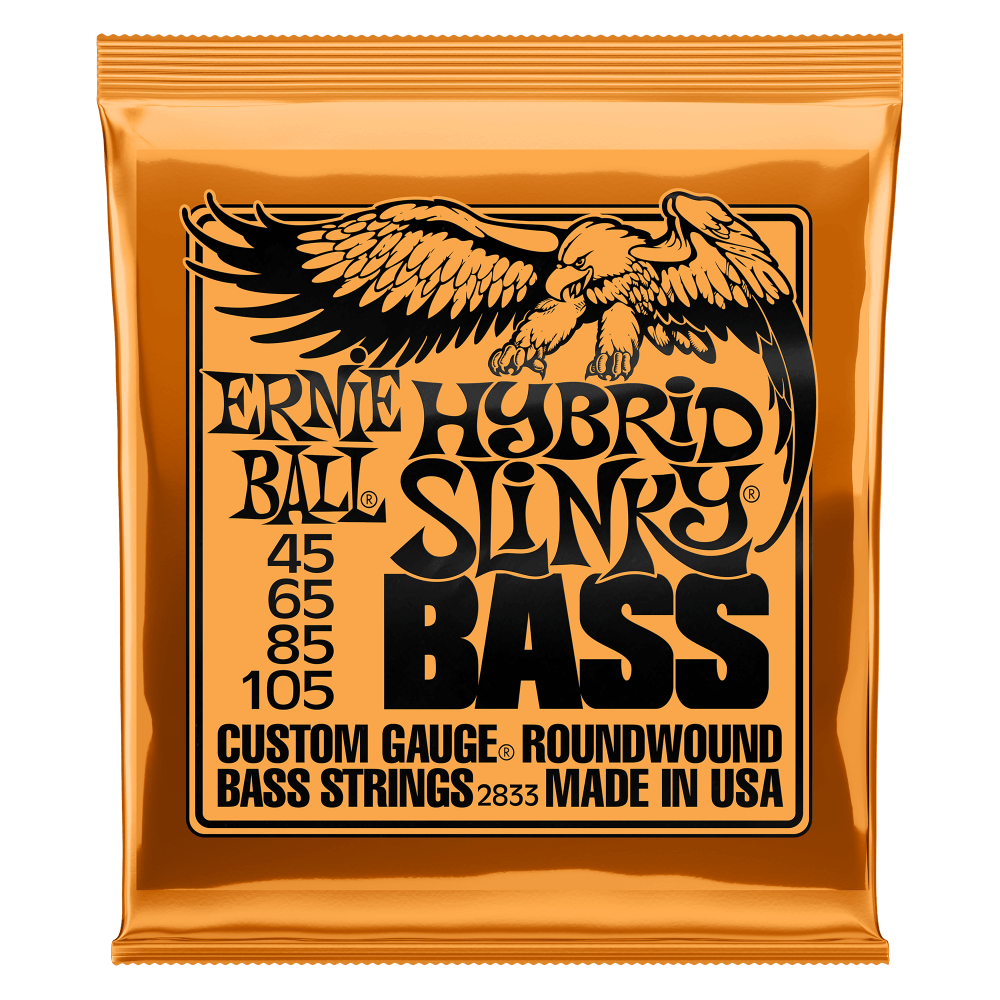 HYBRID SLINKY NICKEL WOUND ELECTRIC BASS STRINGS - 45-105 GAUGE