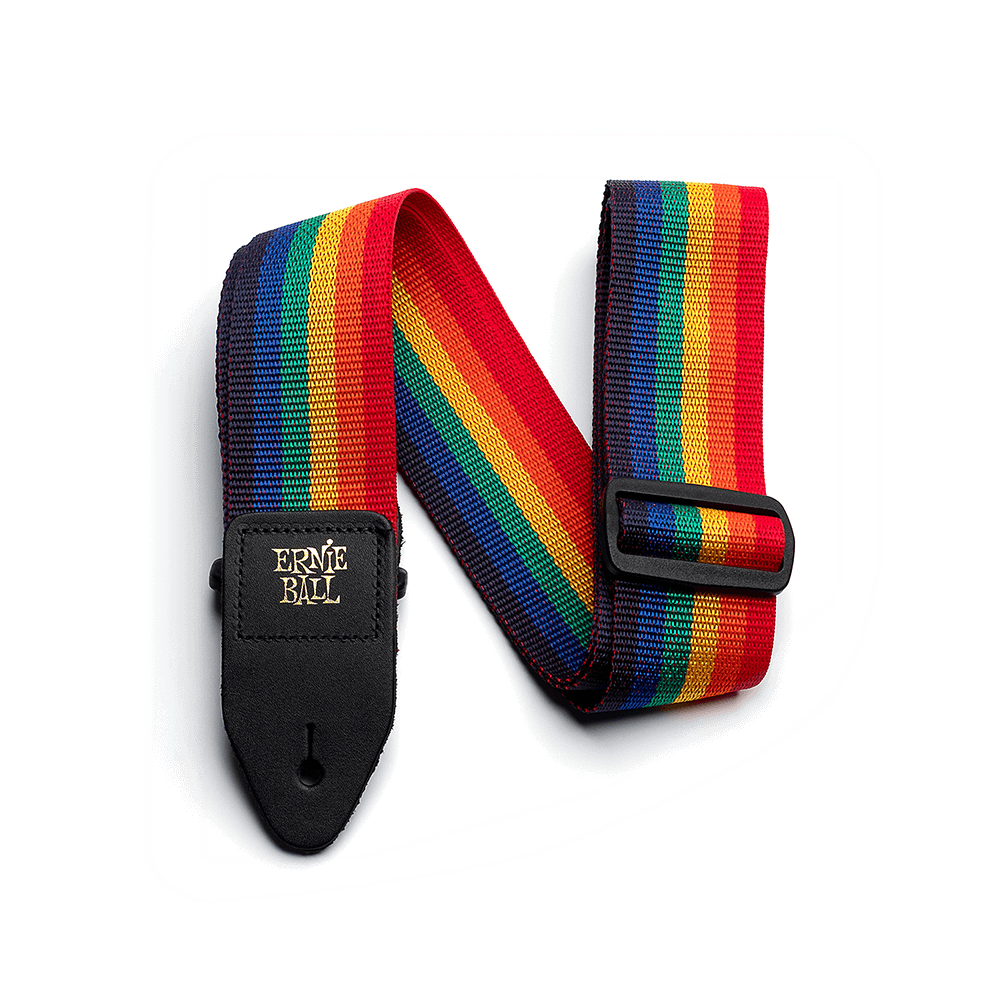 Ernie Ball Polypro Guitar or Bass Stap - Rainbow