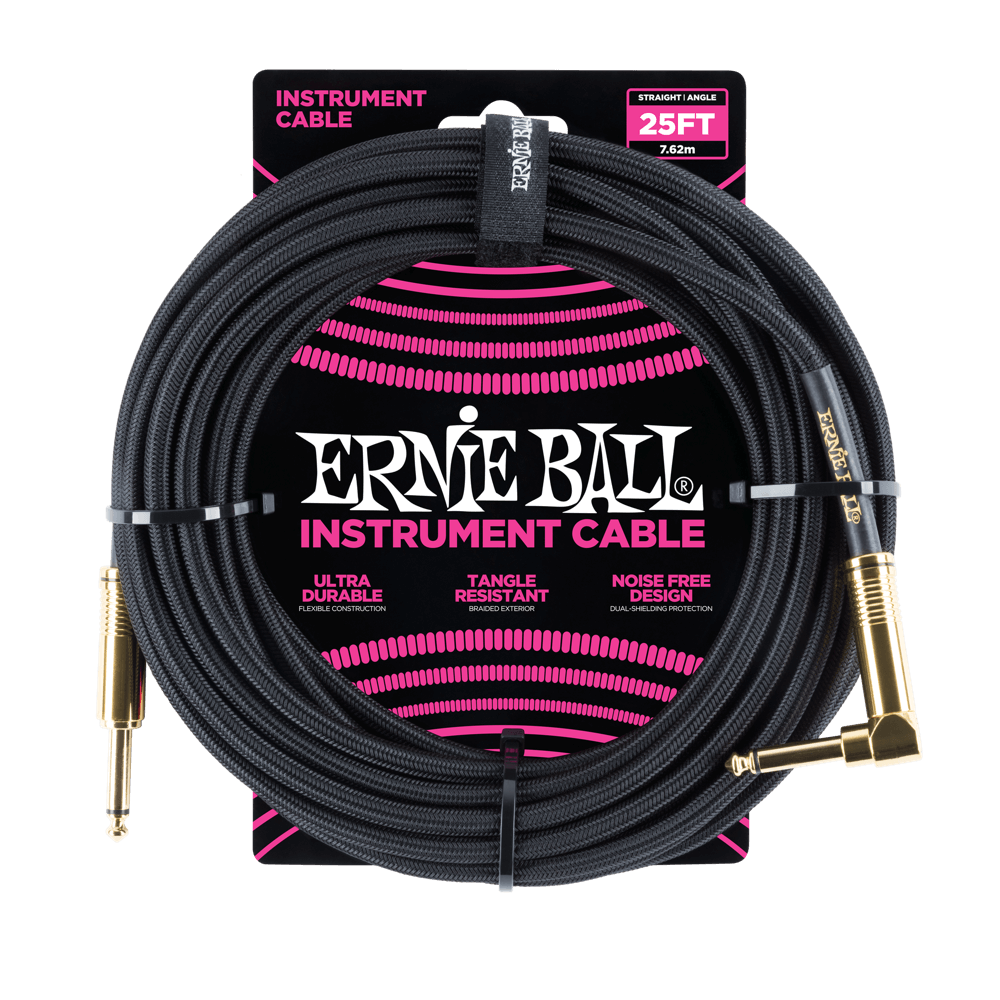 Ernie Ball Straight-Angle Braided Instrument Cables
