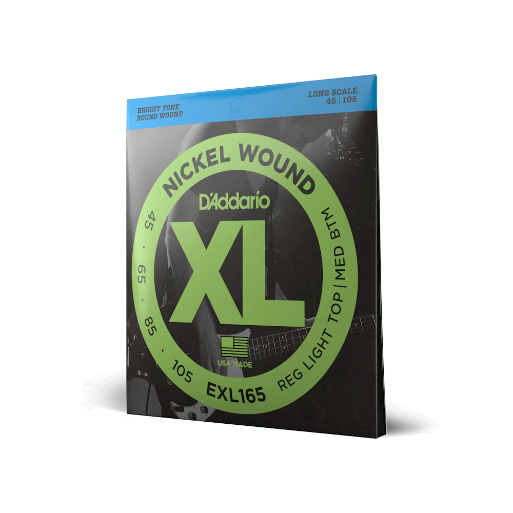 NICKEL WOUND EXL165 ELECTRIC BASS STRINGS - 45-105 GAUGE