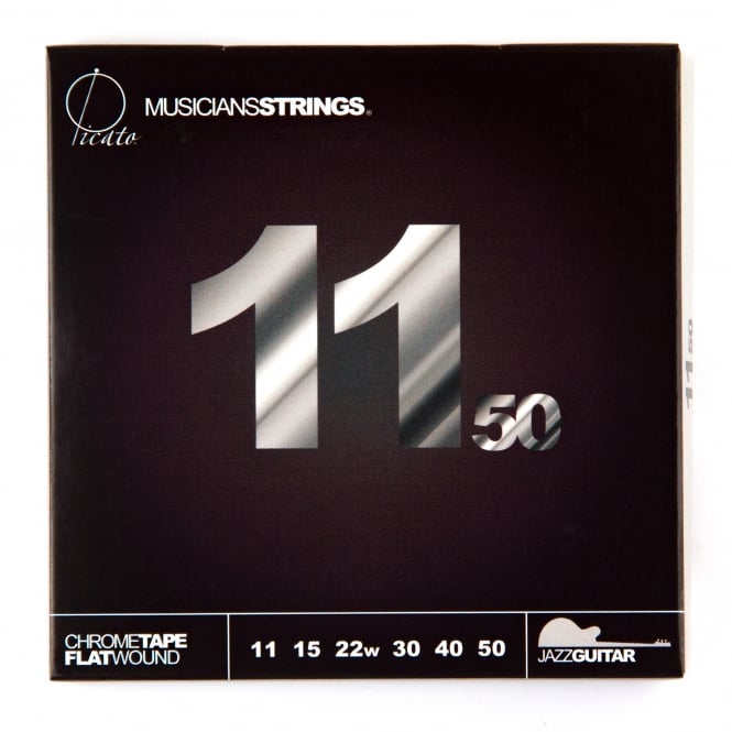 PICATO Chrome Tape Flatwound 11-50 Electric Guitar Strings