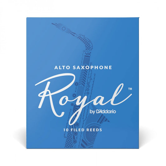 D'Addario Royal Alto Saxophone 10 Filed Reeds