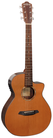Rathbone No.1 R1CRCE Baby-Concert Cedar/Rosewood Cutaway Electro Acoustic Guitar
