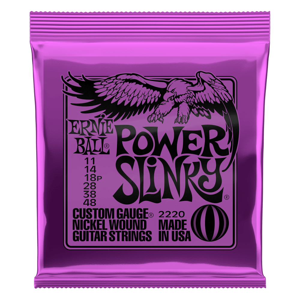 POWER SLINKY NICKEL WOUND ELECTRIC GUITAR STRINGS - 11-48 GAUGE