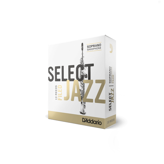D'Addario Soprano Saxophone Select Jazz Filed Reeds 10 Pack