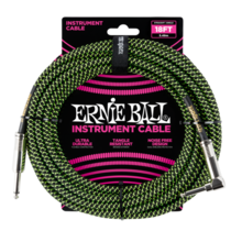 Ernie Ball 25Ft Straight-Angle Braided  instrument cable 25ft