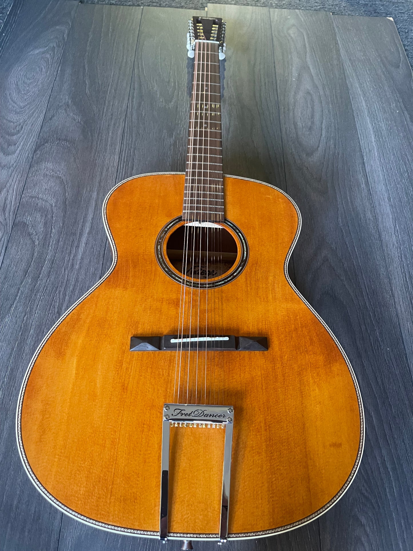 Vintage V600N-12 12 String Acoustic Guitar