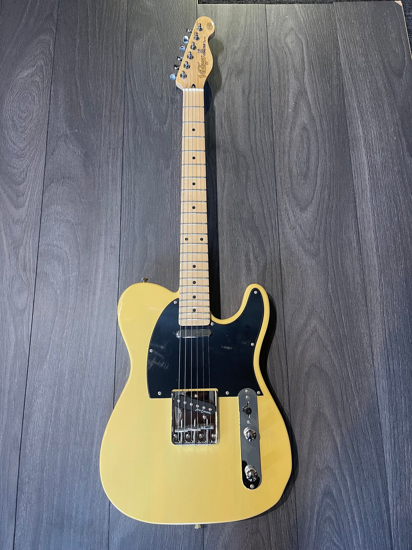 Vintage V20 Maple Coaster Series Electric Guitar ~ Butterscotch