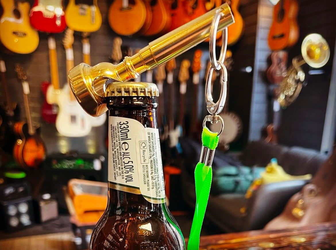 BOTTLE OPENER GIG SPANNER AND MOUTHPIECE VISUALISER GIFT