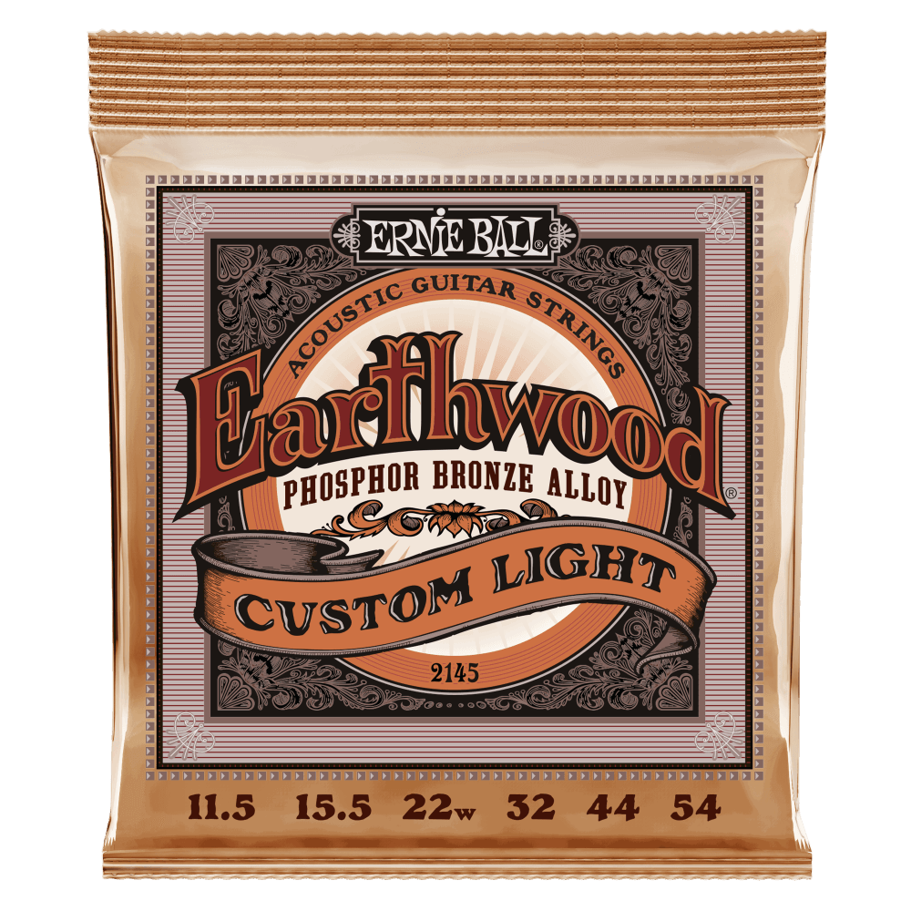 EARTHWOOD CUSTOM LIGHT PHOSPHOR BRONZE ACOUSTIC GUITAR STRINGS - 11.5-54 GAUGE