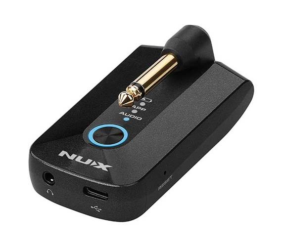 Nux Wireless MP-3 Mighty Plug Pro Guitar and Bass Amp Modelling Earphone Amplug
