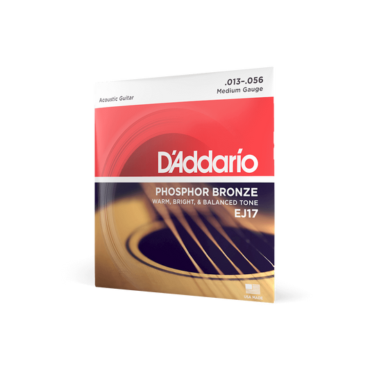 D'ADDARIO EJ17 Phosphor Bronze 13-56 Medium Gauge