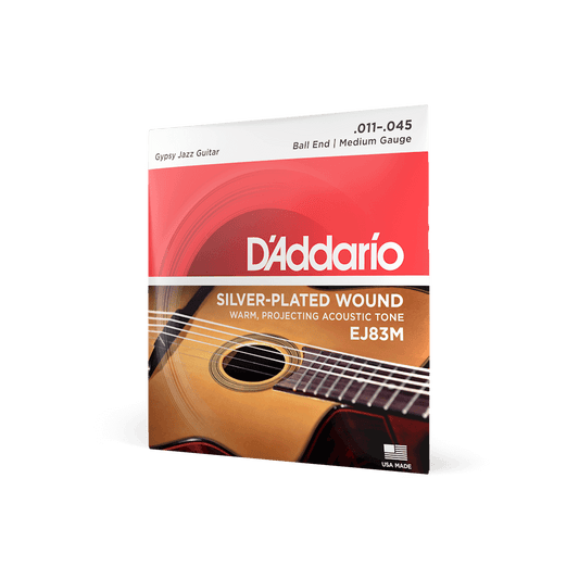 D'ADDARIO EJ83M Silver Plated Wound 11-45 Ball End Medium Gauge