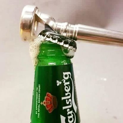 Trumpet mouthpiece bottle opener "the GIG SPANNER "