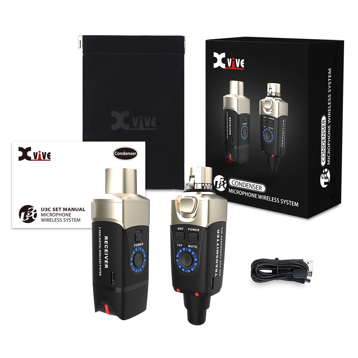 Xvive Condenser Microphone Wireless System